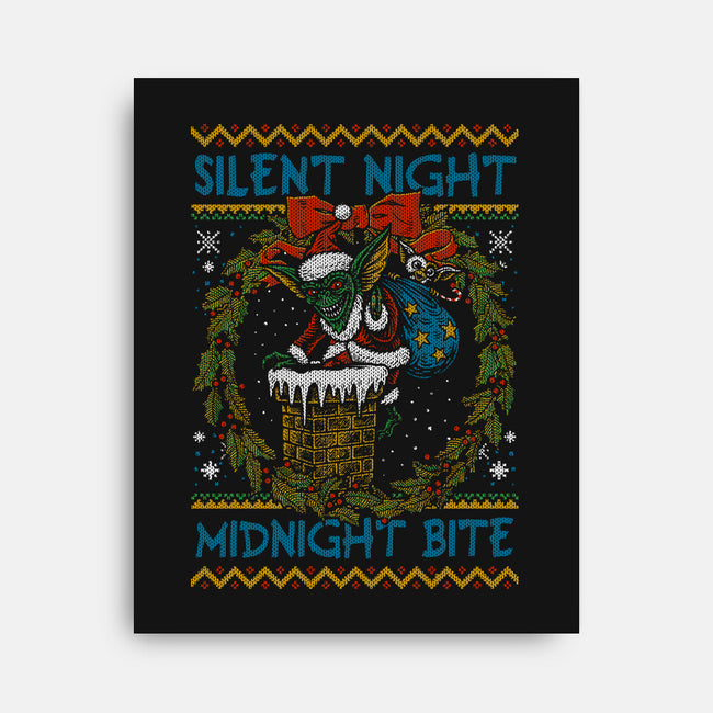 Silent Night Midnight Bite-None-Stretched-Canvas-Arinesart