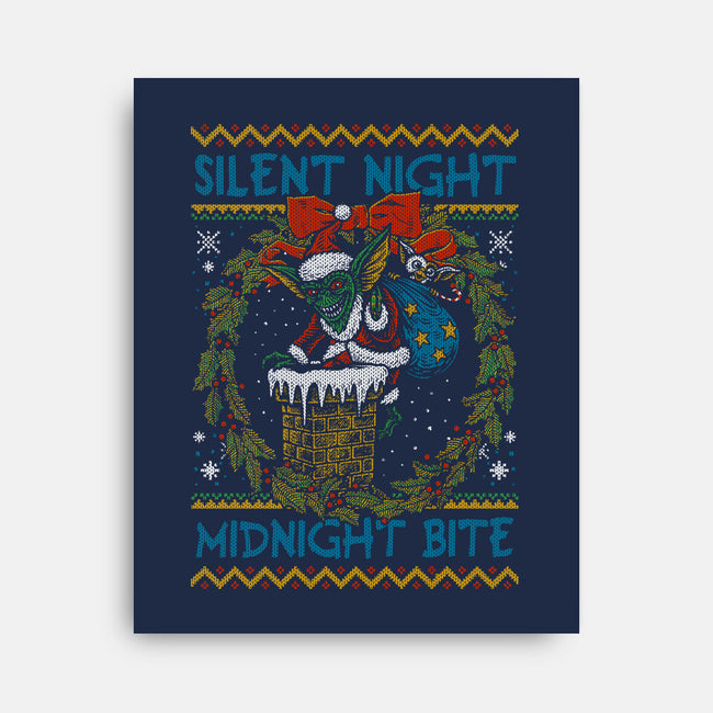Silent Night Midnight Bite-None-Stretched-Canvas-Arinesart
