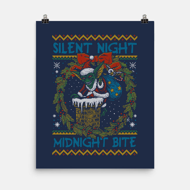 Silent Night Midnight Bite-None-Matte-Poster-Arinesart