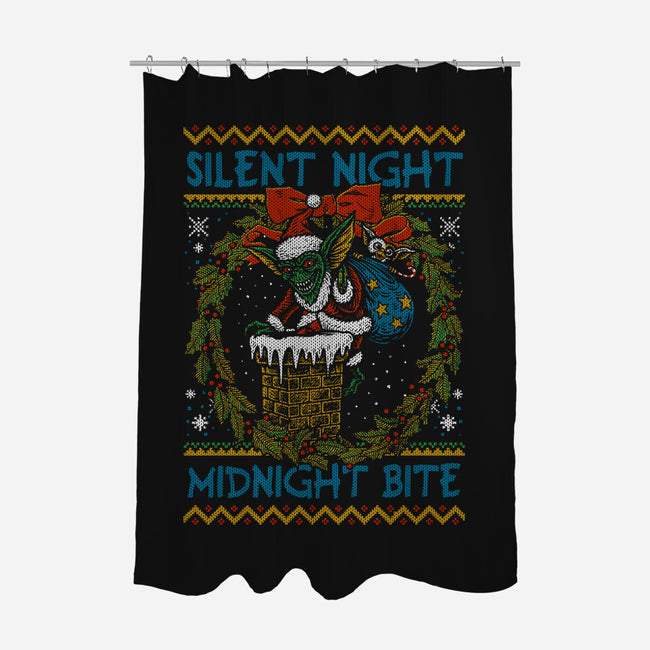 Silent Night Midnight Bite-None-Polyester-Shower Curtain-Arinesart