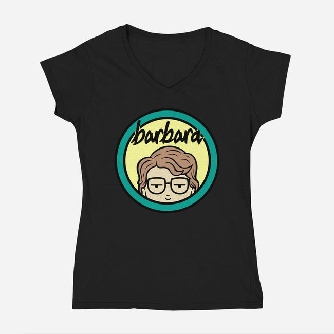 Barbara-Womens-V-Neck-Tee-pigboom