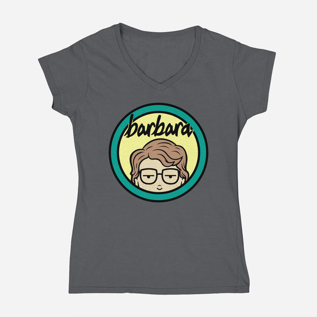 Barbara-Womens-V-Neck-Tee-pigboom