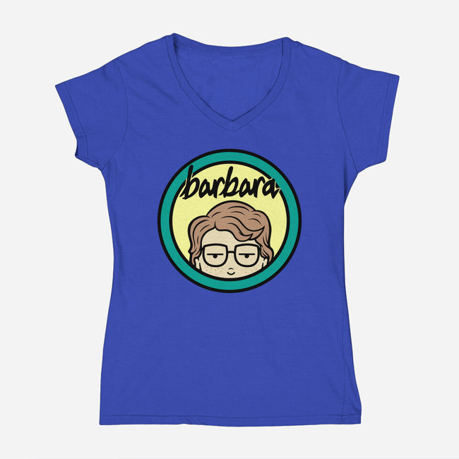 Barbara-Womens-V-Neck-Tee-pigboom