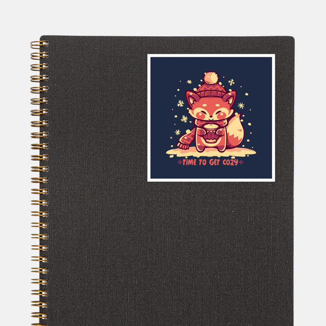 Time To Get Cozy-None-Glossy-Sticker-TechraNova