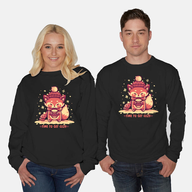 Time To Get Cozy-Unisex-Crew Neck-Sweatshirt-TechraNova