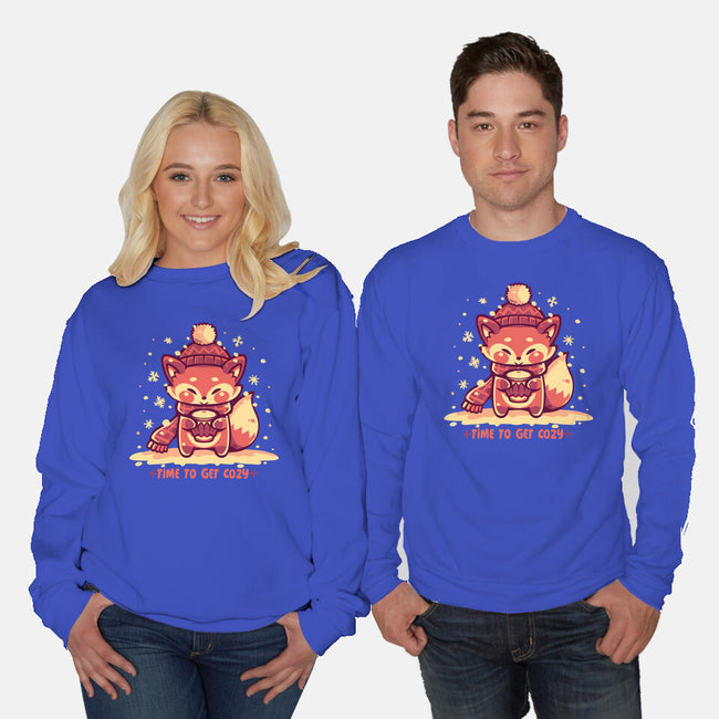 Time To Get Cozy-Unisex-Crew Neck-Sweatshirt-TechraNova