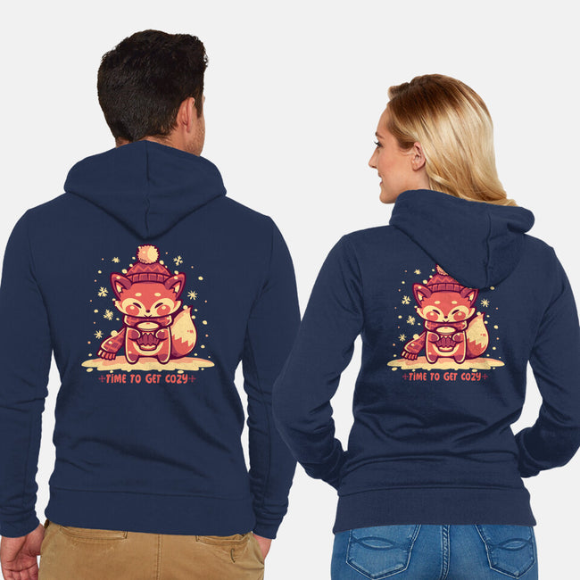 Time To Get Cozy-Unisex-Zip-Up-Sweatshirt-TechraNova