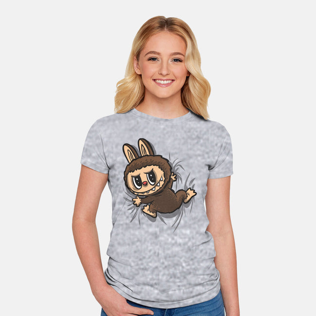 My Portable Monster-Womens-Fitted-Tee-zascanauta