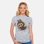 My Portable Monster-Womens-Fitted-Tee-zascanauta