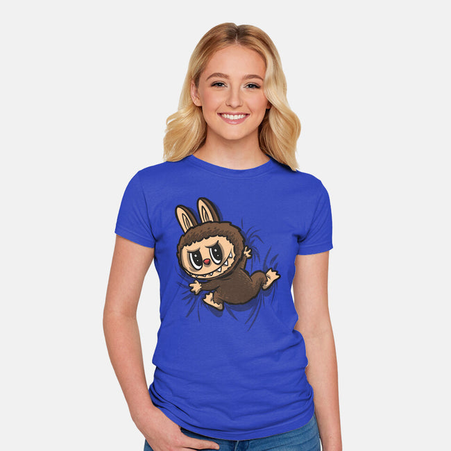 My Portable Monster-Womens-Fitted-Tee-zascanauta