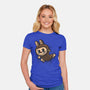 My Portable Monster-Womens-Fitted-Tee-zascanauta