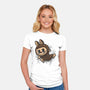 My Portable Monster-Womens-Fitted-Tee-zascanauta