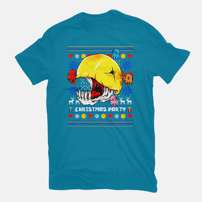 Xmas Eater-Womens-Fitted-Tee-spoilerinc