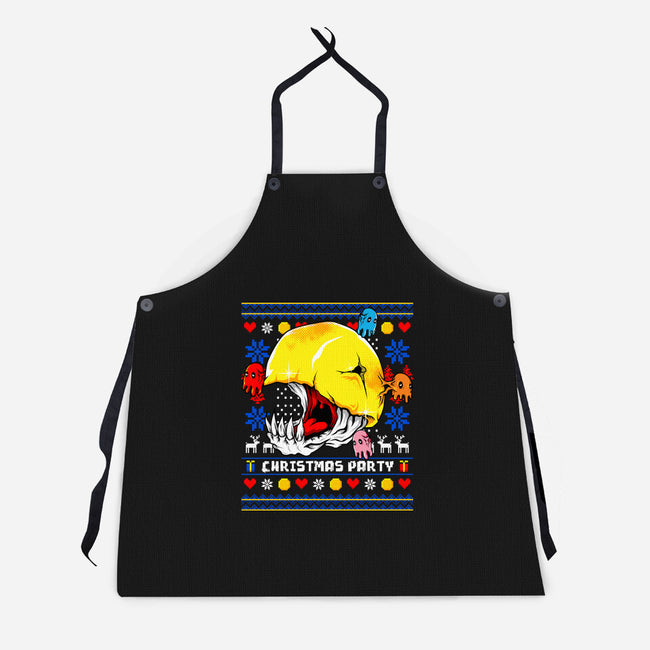 Xmas Eater-Unisex-Kitchen-Apron-spoilerinc