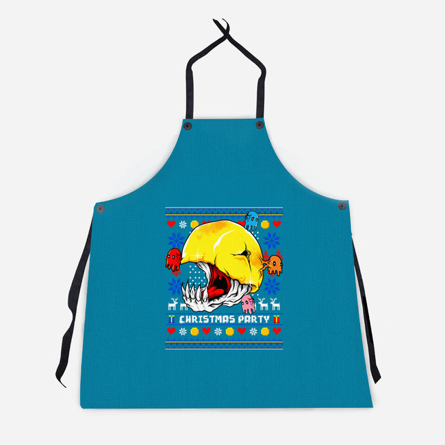 Xmas Eater-Unisex-Kitchen-Apron-spoilerinc