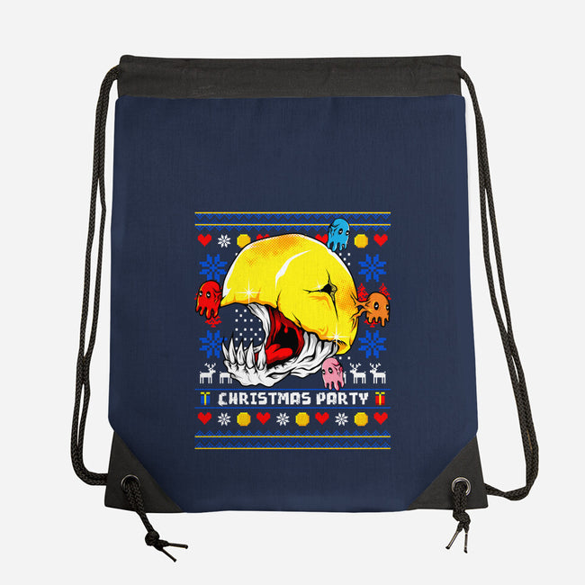 Xmas Eater-None-Drawstring-Bag-spoilerinc