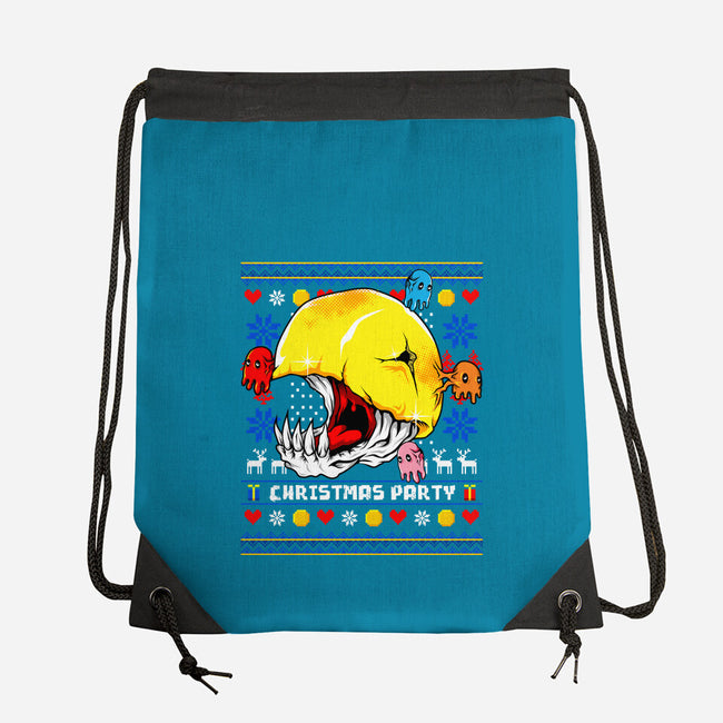 Xmas Eater-None-Drawstring-Bag-spoilerinc