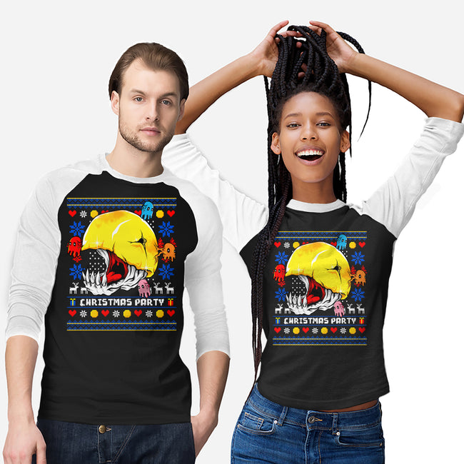 Xmas Eater-Unisex-Baseball-Tee-spoilerinc