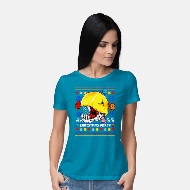 Xmas Eater-Womens-Basic-Tee-spoilerinc