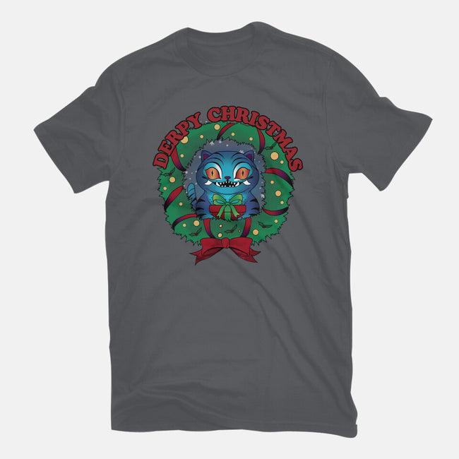 Derpy Christmas Night-Womens-Basic-Tee-dandingeroz