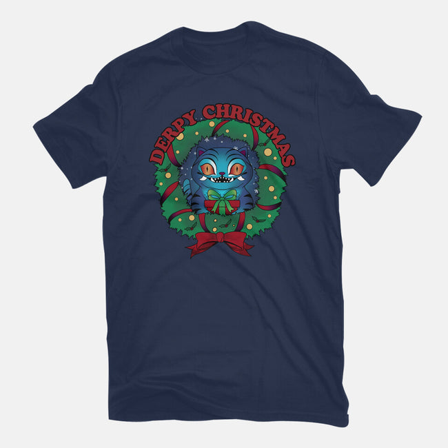 Derpy Christmas Night-Mens-Heavyweight-Tee-dandingeroz