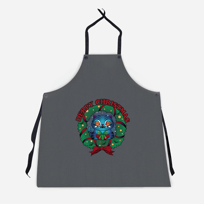 Derpy Christmas Night-Unisex-Kitchen-Apron-dandingeroz