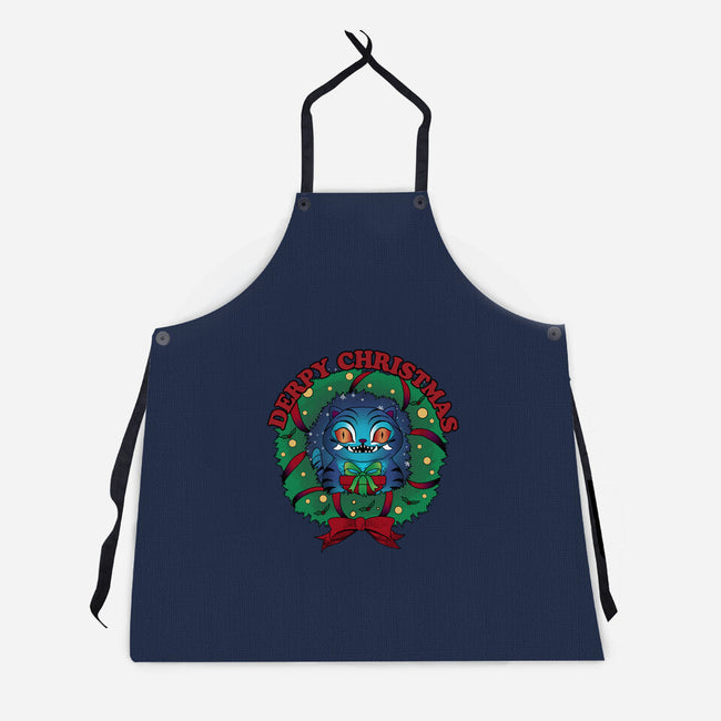 Derpy Christmas Night-Unisex-Kitchen-Apron-dandingeroz