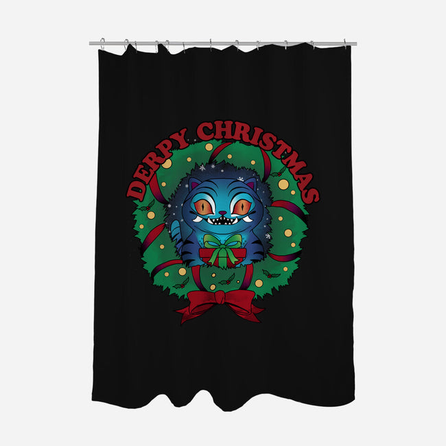 Derpy Christmas Night-None-Polyester-Shower Curtain-dandingeroz