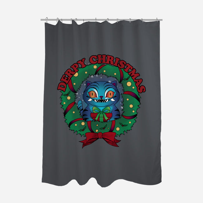Derpy Christmas Night-None-Polyester-Shower Curtain-dandingeroz