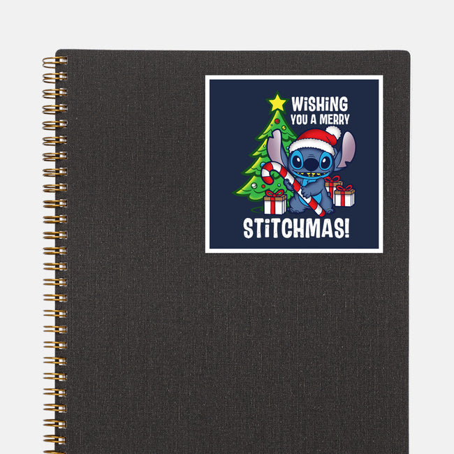 Wishing You A Merry Stitchmas-None-Glossy-Sticker-turborat14