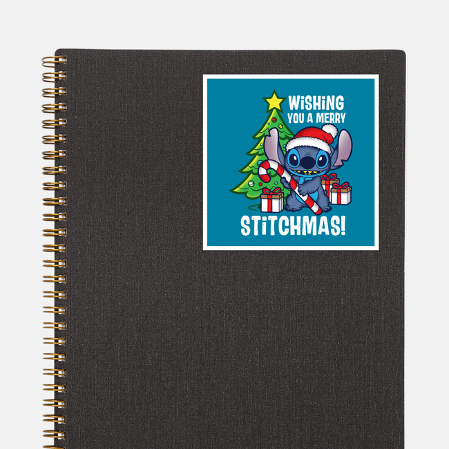 Wishing You A Merry Stitchmas-None-Glossy-Sticker-turborat14