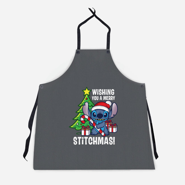 Wishing You A Merry Stitchmas-Unisex-Kitchen-Apron-turborat14