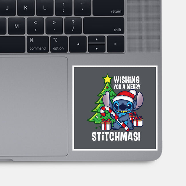 Wishing You A Merry Stitchmas-None-Glossy-Sticker-turborat14