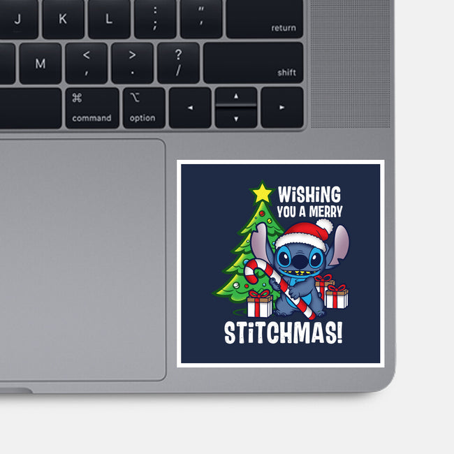 Wishing You A Merry Stitchmas-None-Glossy-Sticker-turborat14