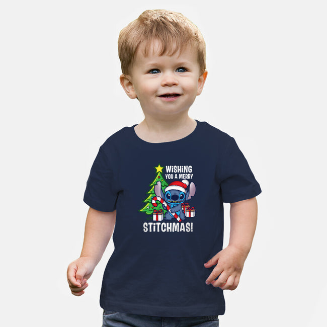 Wishing You A Merry Stitchmas-Baby-Basic-Tee-turborat14