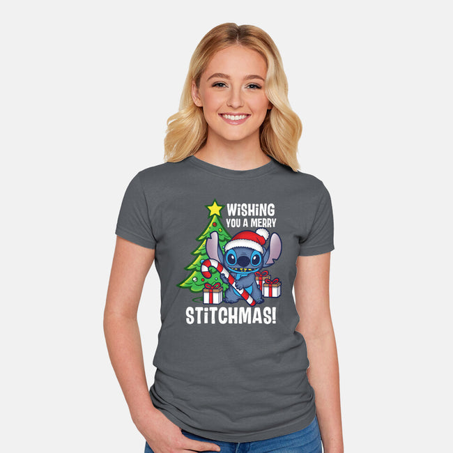 Wishing You A Merry Stitchmas-Womens-Fitted-Tee-turborat14