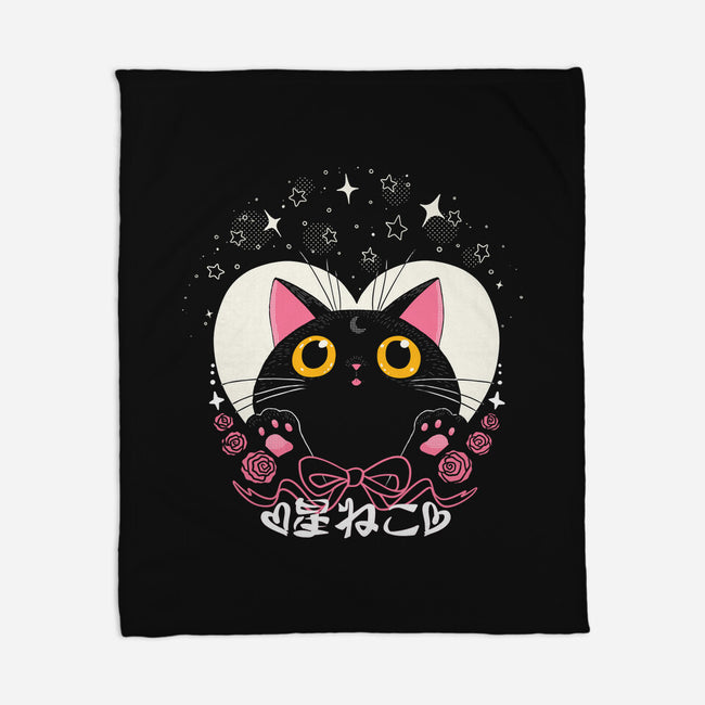 Hoshi Neko-None-Fleece-Blanket-naomori