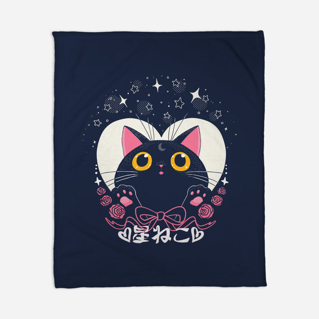 Hoshi Neko-None-Fleece-Blanket-naomori