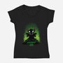 Experiment 626 Stitch-Womens-V-Neck-Tee-MaxoArt