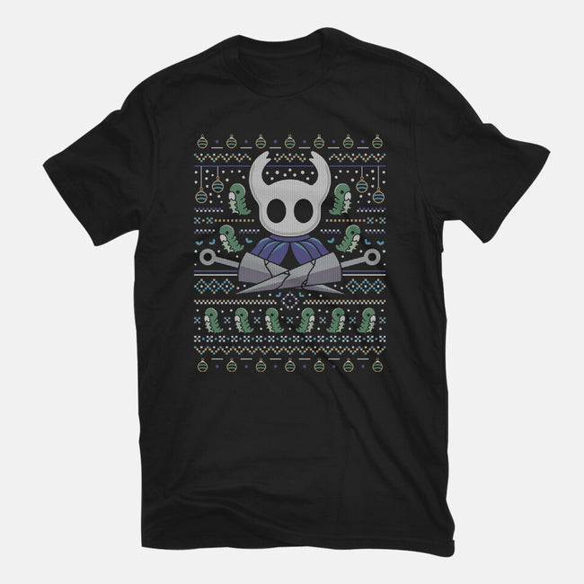 Hallownest Grubs Ugly Sweater-Womens-Fitted-Tee-LAGELANTEE