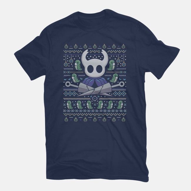 Hallownest Grubs Ugly Sweater-Womens-Fitted-Tee-LAGELANTEE