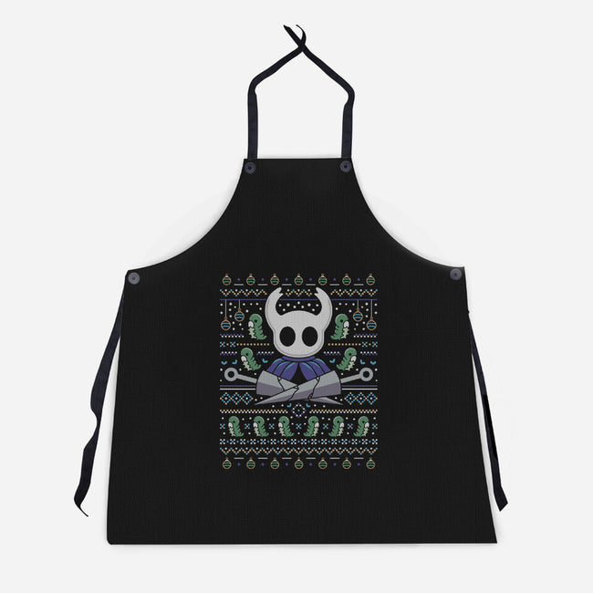 Hallownest Grubs Ugly Sweater-Unisex-Kitchen-Apron-LAGELANTEE