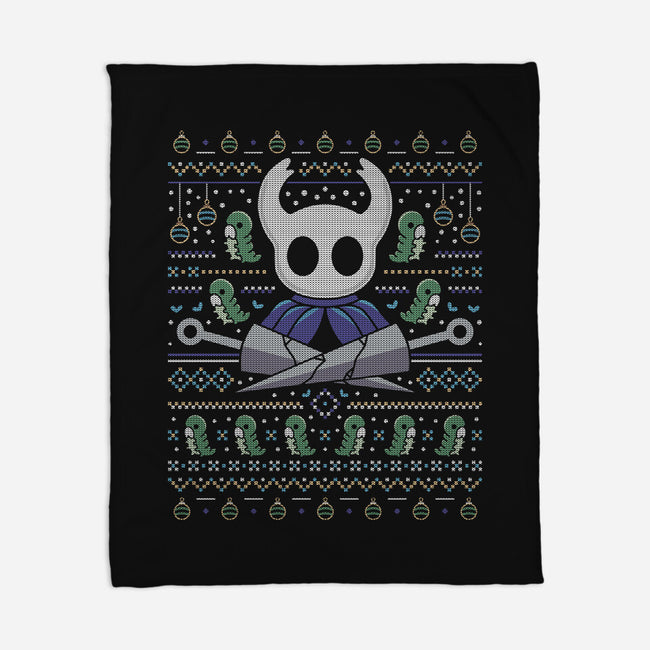 Hallownest Grubs Ugly Sweater-None-Fleece-Blanket-LAGELANTEE