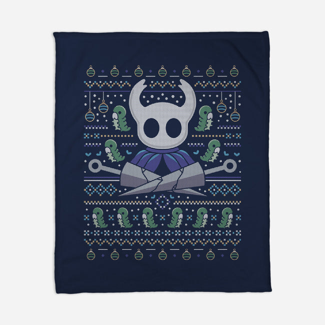 Hallownest Grubs Ugly Sweater-None-Fleece-Blanket-LAGELANTEE