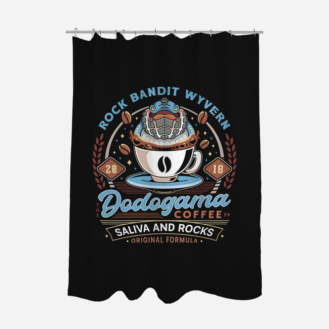 Dodogama Coffee Emblem-None-Polyester-Shower Curtain-LAGELANTEE