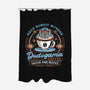 Dodogama Coffee Emblem-None-Polyester-Shower Curtain-LAGELANTEE