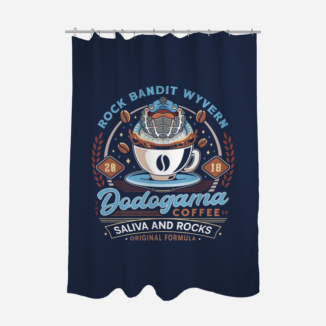 Dodogama Coffee Emblem-None-Polyester-Shower Curtain-LAGELANTEE