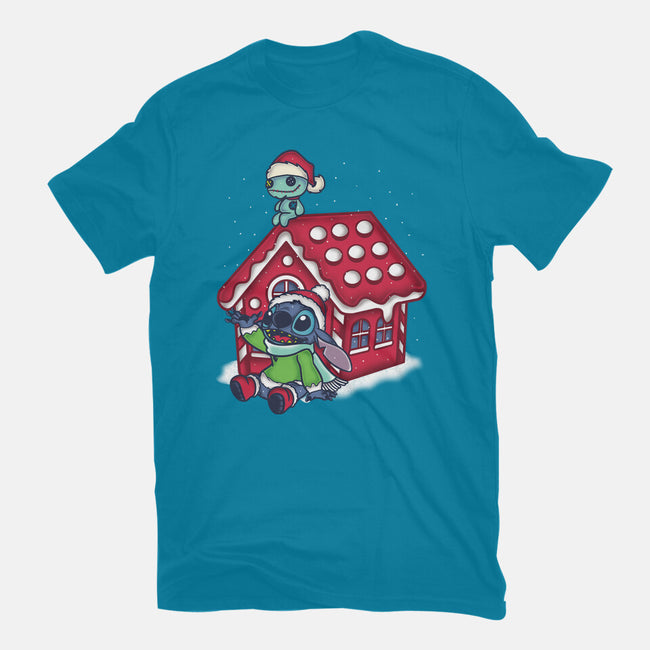 Stitch's Holiday-Womens-Fitted-Tee-turborat14