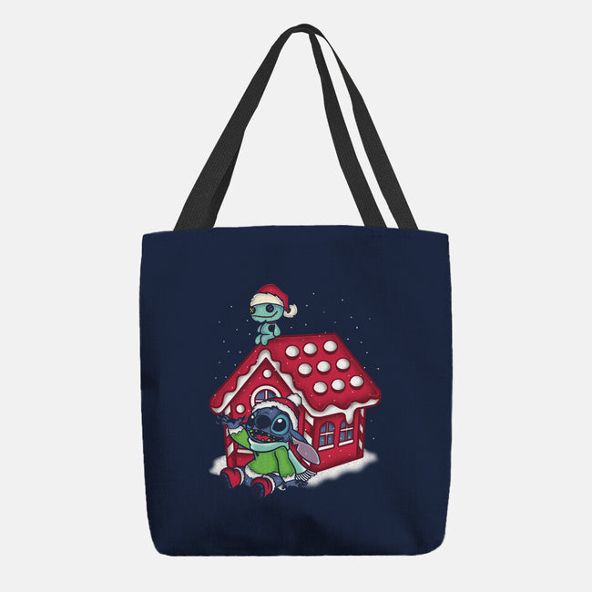 Stitch's Holiday-None-Basic Tote-Bag-turborat14