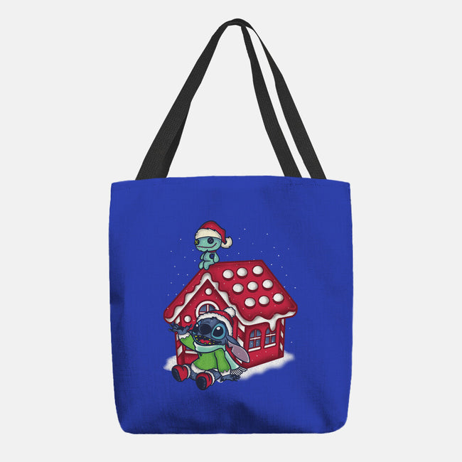 Stitch's Holiday-None-Basic Tote-Bag-turborat14